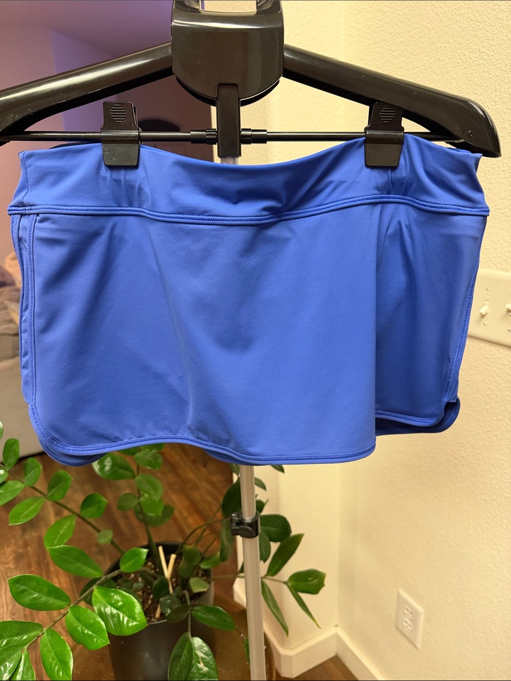 Periwinkle Athleta Skirt Swim Skirt Mid-Rise Built-In Underwear M Sporty Tennis